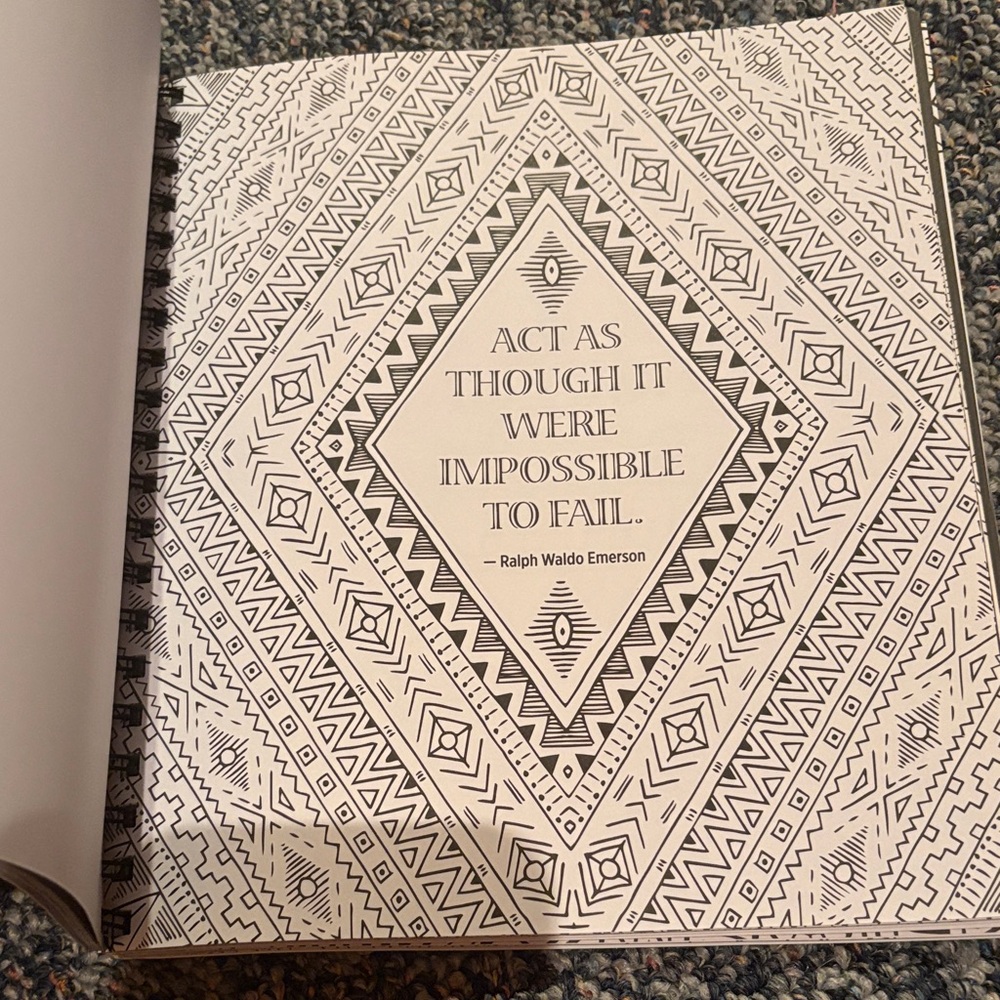 Inspirational Coloring Book - Multicolor - Picture 6 of 8